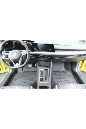 Drs Tuning Golf 8/8.5 (Otomatik) Uyumlu 4.5D Premium Havuzlu Oto Paspas ve Liner ALT Bagaj Havuzu - Görsel 2