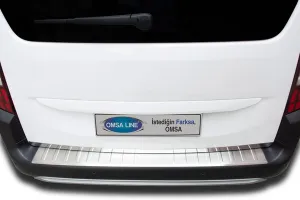 OMSA Peugeot Rifter Krom Arka Tampon Eşiği Taşlı 2019 ve Sonrası - Görsel 2