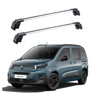 Citroen Berlingo 2024 - Sonrası Trx2 Thunder Carrier Kilitli Ara Atkı Gri