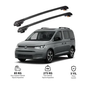 Volkswagen Caddy 2020 Ve Sonrası Trx1 Thunder Carrier Kilitli Ara Atkı Siyah