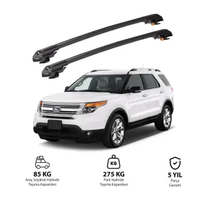 Ford Explorer U502 2011–2019 Trx1 Thunder Carrier Kilitli Ara Atkı Siyah