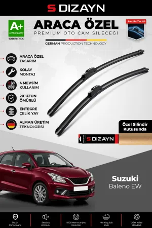 S-Dizayn Suzuki Baleno Ew Ön Cam Silecek Seti 2016-2022 Premium Araca Özel 53-45 Cm A+ Kalite Aocs-1