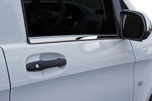 OMSA Mercedes Vito W447 Krom Cam Alt Çıtası 2 Parça 2014 ve Sonrası thumb 4