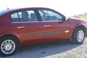 OMSA Renault Megane 2 SD Krom Cam Alt Çıtası 4 Parça 2004-2010 Arası thumb 3