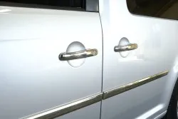 OMSA VW Caddy Minivan Siyah Krom Cam Alt Çıtası 2015-2019 Arası thumb 5
