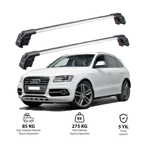 Audi Q5 2009-2017 (8R) Trx2 Thunder Carrier Ara Atkı Gri