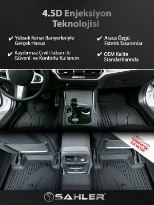 Drs Tuning Peugeot 2008 Elektrikli 2020+ Uyumlu SAHLER Araca Özel 4.5D Havuzlu Oto Paspas - Drs Tuning Peugeot 2008 Elektrikli - Görsel 2