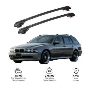 Bmw 5 Serisi 1996-2003 (E39) Seri̇si̇ Touring Trx1 Thunder Carrier Kilitli Ara Atkı Siyah