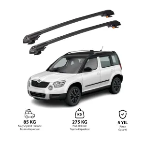 Skoda Yeti 2009-2017 (5L) Trx1 Thunder Carrier Kilitli Ara Atkı Siyah