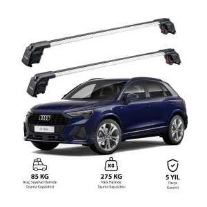 Audi Q3 2019-Günümüz (F3) Trx2 Thunder Carrier Ara Atkı Gri