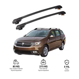 Dacia Logan Mcv K52 2013-2020 Trx1 Thunder Carrier Kilitli Ara Atkı Siyah