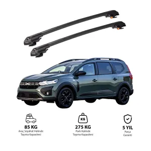 Dacia Jogger Djf 2022 Ve Sonrası Trx1 Thunder Carrier Kilitli Ara Atkı Siyah