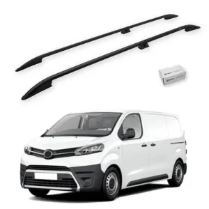 Toyota Proace (Mk2) 2013-2016 / Uzun Şasi Tavan Çıtası Crown Siyah