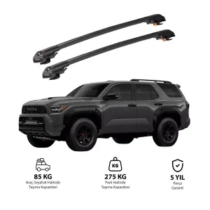 Toyota 4Runner 2025-Sonrası Trx1 Thunder Carrier Kilitli Ara Atkı Siyah