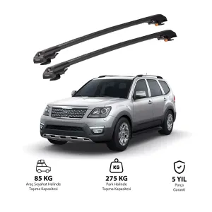Kia Mohave 2008-2019 Trx1 Thunder Carrier Kilitli Ara Atkı Siyah
