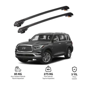 Infiniti Qx80 2014-2024 Trx1 Thunder Carrier Kilitli Ara Atkı Siyah