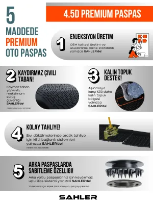 Sahler Opel Grandland 2017-2024 Uyumlu 4.5D Premium Havuzlu Oto Paspas ve Liner Marka 3D ALT Bagaj Havuzu - Grandland - Görsel 3