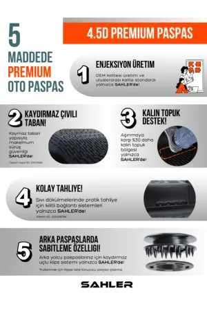 Porsche Cayenne 2018+ Lux Seri Sahler 4.5D Araca Özel Havuzlu Oto Paspas - Cayenne - Görsel 2