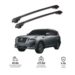 Nissan Patrol 2011-2024 Trx1 Thunder Carrier Kilitli Ara Atkı Siyah