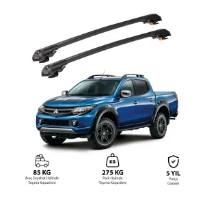 Mitsubishi L200 2015-2023 Trx1 Thunder Carrier Kilitli Ara Atkı Siyah