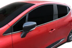 OMSA Renault Clio 4 HB Siyah Krom Cam Alt Çıtası 8 Parça 2012-2019 Arası thumb 2