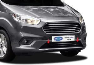 OMSA Ford Courier Krom Ön Tampon Çıtası 2 Parça 2018-2023 Arası thumb 3