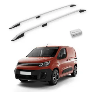 Turtle Citroen Berlingo 2019-2025 / Uzun Şasi Tavan Çıtası Crown Gri