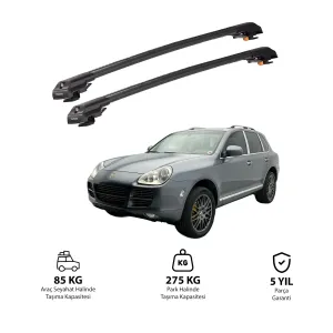 Porsche Cayenne 2002-2010 (9Pa) Trx1 Thunder Carrier Kilitli Ara Atkı Siyah