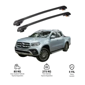Mercedes-Benz X-Class 2018-2020 Trx1 Thunder Carrier Kilitli Ara Atkı Siyah
