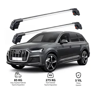 Audi Q7 2016-Günümüz (4M) Trx2 Thunder Carrier Ara Atkı Gri