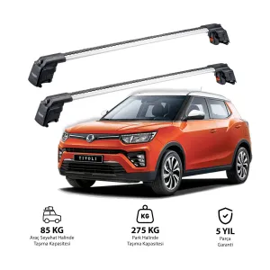 Ssangyong Tivoli 2015 (X100) Ve Sonrası Trx2 Thunder Carrier Ara Atkı Gri