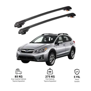 Subaru Xv Crosstrek 2012-2017 Trx1 Thunder Carrier Kilitli Ara Atkı Siyah