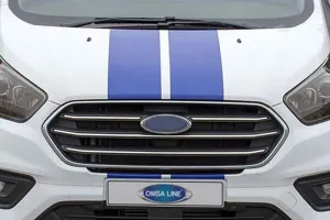 OMSA Ford Transit Tourneo Custom Krom Ön Panjur Çerçevesi 4 Parça 2018-2023 Arası thumb 2