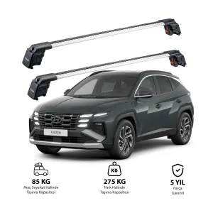 Hyundai Tucson Nx4 2022 Ve Sonrası Trx2 Thunder Carrier Ara Atkı Gri