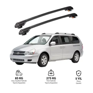 Kia Sedona 2006-2014 Trx1 Thunder Carrier Kilitli Ara Atkı Siyah