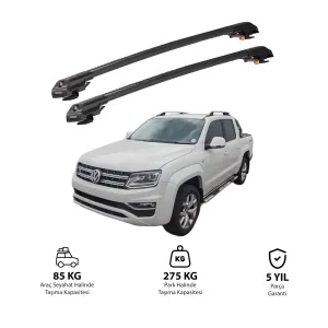 Volkswagen Amarok 2017-Sonrası Trx1 Thunder Carrier Kilitli Ara Atkı Siyah