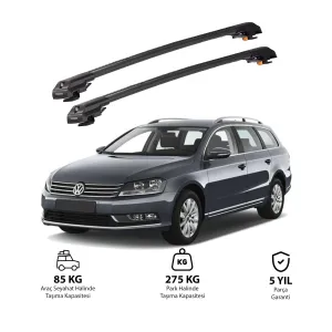 Volkswagen Passat Variant 2010-2014 Trx1 Thunder Carrier Kilitli Ara Atkı Siyah