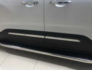 OMSA Peugeot Rifter Siyah Krom Arka Tampon Eşiği 2019 ve Sonrası thumb 4