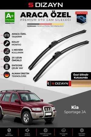 S-Dizayn Kia Sportage JA Ön Cam Silecek Seti 1994-2004 Premium Araca Özel 50-50 Cm A+ Kalite AOCS-17