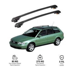 Audi A4 1996-2001 (B5) Avant Trx1 Thunder Carrier Kilitli Ara Atkı Siyah