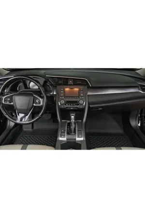 Honda Civic 2016-2020 Uyumlu SAHLER Araca Özel 4.5D Havuzlu Oto Paspas - Honda Civic Fc5 - Görsel 5