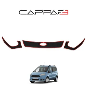 Ford Courier B460 FL/B460 2018-2023 Yıl Aralığı Uyumlu Far Kaşı ve Ön Panjur Seti 3 Parça - Görsel 4