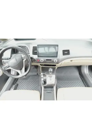Honda Civic 2006-2012 Uyumlu SAHLER Araca Özel 4.5D Havuzlu Oto Paspas - Honda Civic Fd6 - Görsel 5