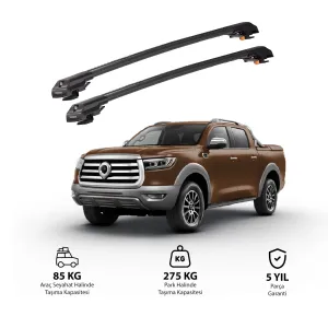 Great Wall Poer P71 2019 Ve Sonrası Trx1 Thunder Carrier Kilitli Ara Atkı Siyah