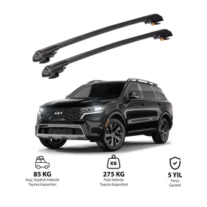 Kia Sorento X-Line 2021 Ve Sonrası Trx1 Thunder Carrier Kilitli Ara Atkı Siyah