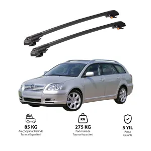 Toyota Avensis 2003-2008 Trx1 Thunder Carrier Kilitli Ara Atkı Siyah