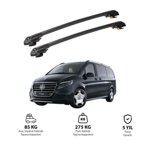 Mercedes-Benz V-Class 2015 Ve Sonrası Trx1 Thunder Carrier Kilitli Ara Atkı Siyah