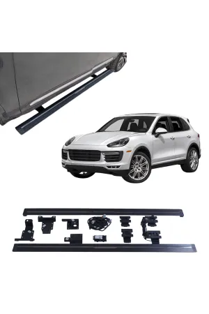 Porsche Cayenne 2010-2017 Arası Elektrikli Yan Basamak Seti 2011-2017 Arası Uyumlu Oem Steyle Orjina - Görsel 2