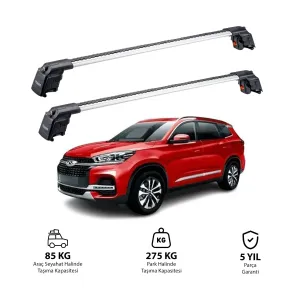 Chery Tiggo 8 T18 2018-Günümüz Trx2 Thunder Carrier Ara Atkı Gri