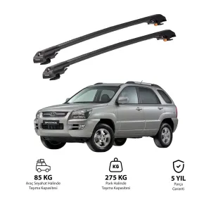 Kia Sportage 2004-2010 Trx1 Thunder Carrier Kilitli Ara Atkı Siyah